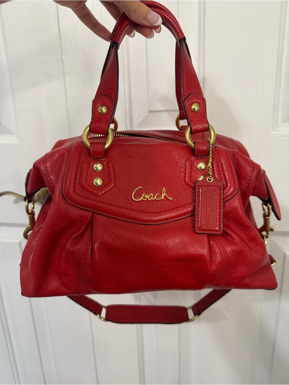 Coach Ashley Satchel f19247 Vermillion